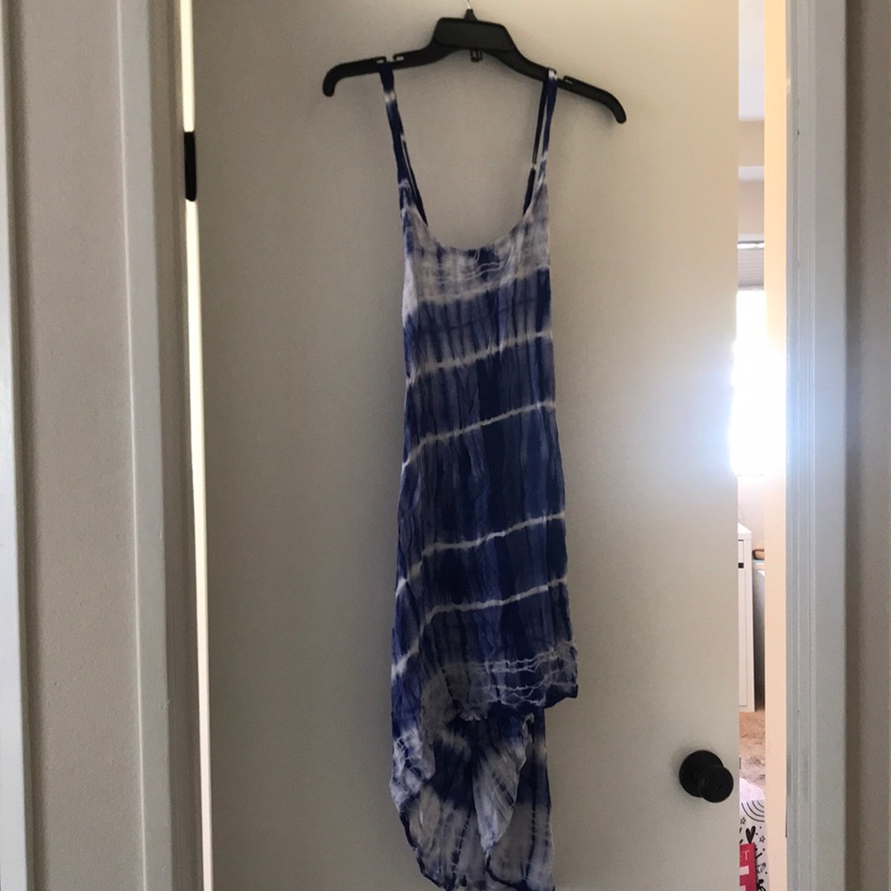 Blue Tie dye summer cover up